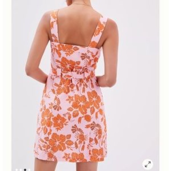 Closet Closes 11/1/22 Farm Rio Anthropologie Boho Floral Mini Dress NWOT - Picture 2 of 11